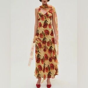 For Love & Lemons Floral Stems Maxi